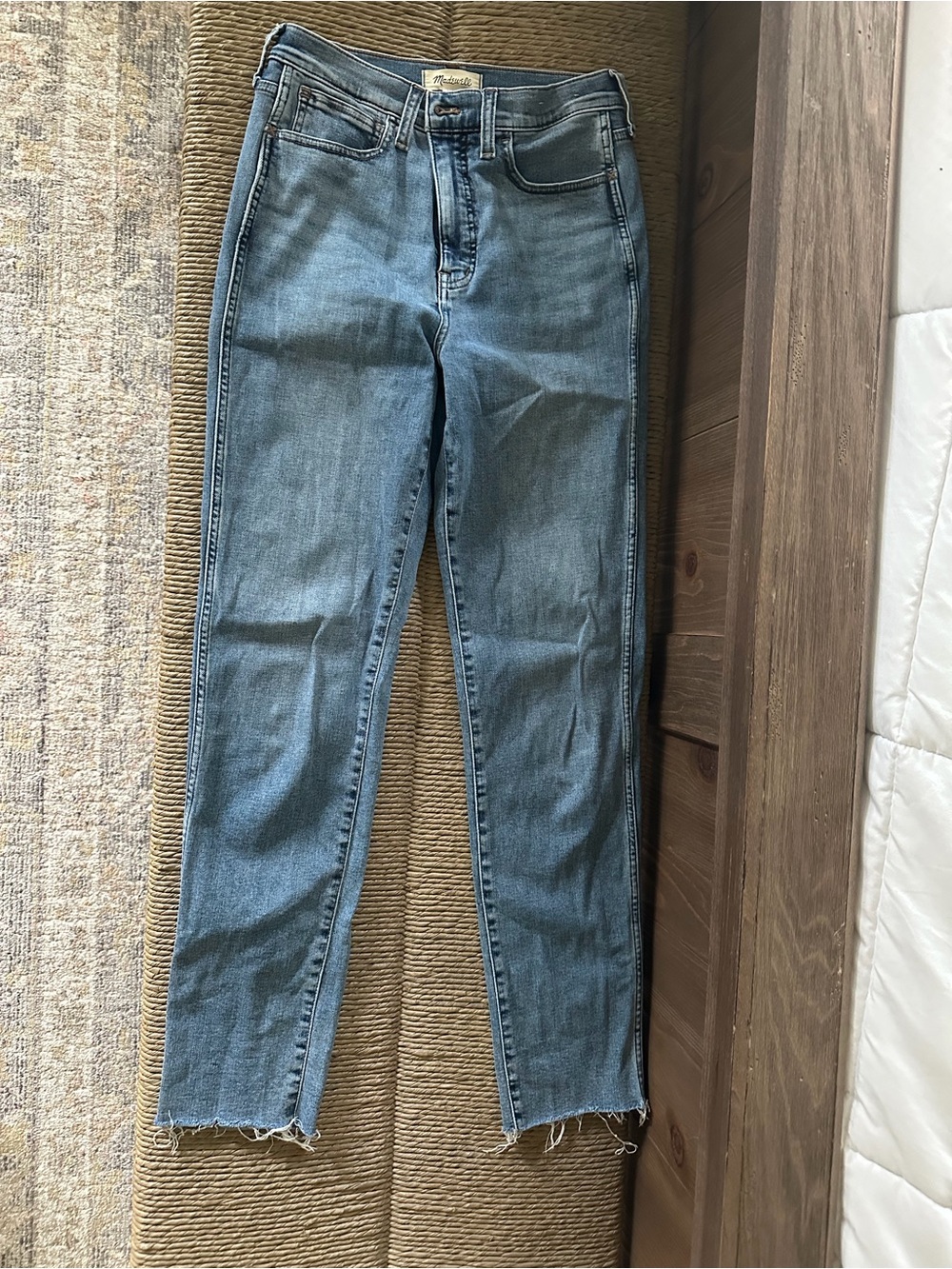Madewell Straight-Leg Jeans in Light Blue Wash